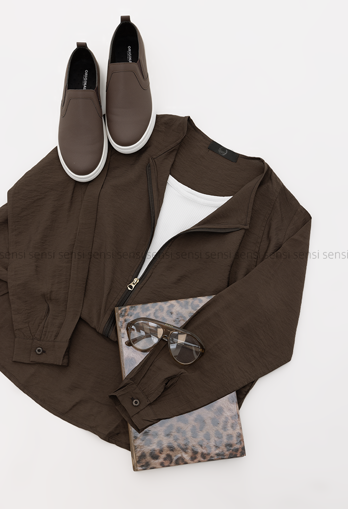 شومیز دوتیکه زیپ دار کد1005846